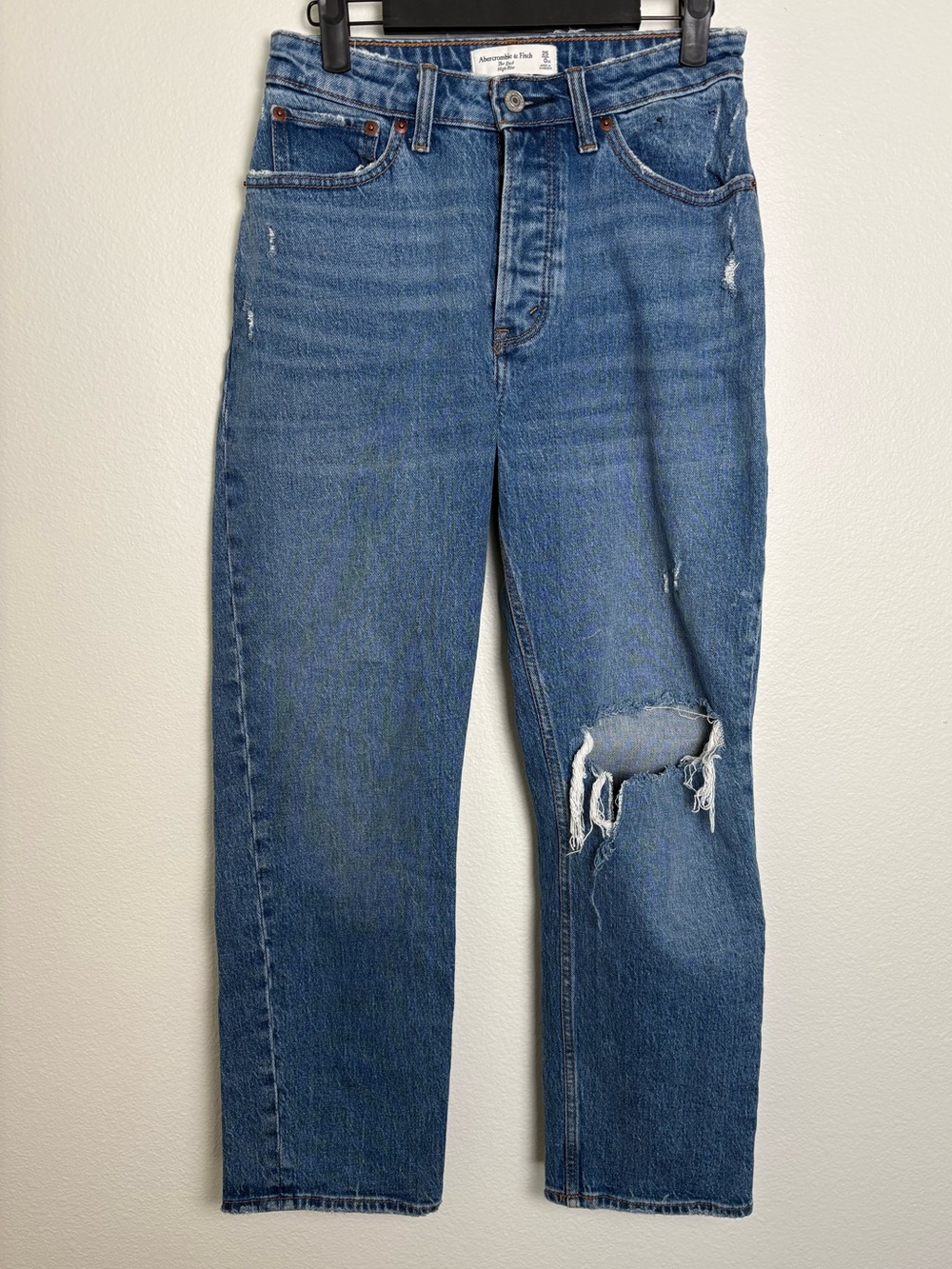 Abercrombie & Fitch Curve Love The Dad High Rise Jeans Size 25/XS